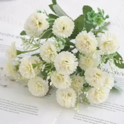 1pc 20 Heads Artificial Flowers Fake Hydrangeas For Home Furnishings