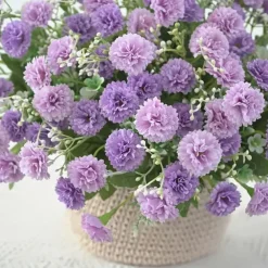1pc 20 Heads Artificial Flowers Fake Hydrangeas For Home Furnishings