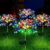 1pc, 200/150/120/90 LED Solar Outdoor Fireworks Lights 8 Modes Waterproof Fairy Lights DIY Decor Solar Lawn Lights for Pathway Garden Patio Yard Party Wedding Holiday Christmas Decoration