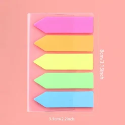 1pc 100 Sheets Extractable Waterproof Transparent Sticky Notes Color Sticky Notes For Label School Office