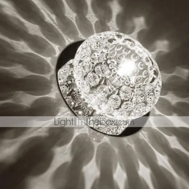 1pc 3 W Ceiling Light LED Spotlight 3 LED Beads Integrate Crystle Decorative Warm White Natural White