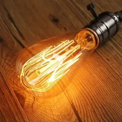 1pc 40 W E26 / E27 ST64 Warm White 2300 k Retro / Dimmable / Decorative Incandescent Vintage Edison Light Bulb 220-240 V