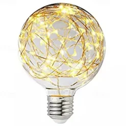 1pc 3 W LED Filament Bulbs 200 lm E26 / E27 G95 33 LED Beads SMD Decorative Starry Christmas Wedding Decoration Warm White 85-265 V / RoHS / CE Certified