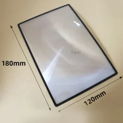 1pc A4 Card Reading PVC Magnifying Glass Large Area Ultra-Thin Business Card Type Magnifying ,3X (300%) Page Magnifying Lens,Reading Magnifier For The Elderly, Back to School Gift