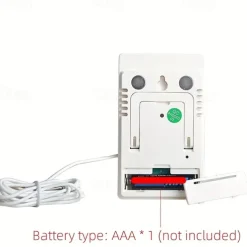 1pc Accurate Digital Thermometer and Hygrometer with LCD Display and Probe Sensor for Indoor and Outdoor Temperature and Humidity Measurement