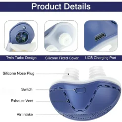 1pc Anti Snoring Devices Nose Air Purifier Snoring Solution Snore Reducing Nose Vents Plugs Anti Snoring Device For Easing Breathing And Comfortable Sleep For Men And Women