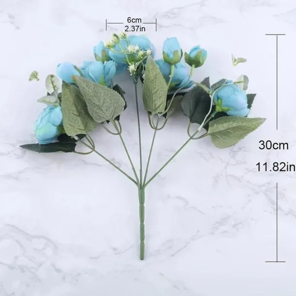 1pc Artificial Flower Stem, Silk Peony, Artificial Flowers Bouquet, Fake Flowers For Home Wedding Decoration Mother's Day Gifts Birthday Gifts