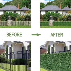 1pc Artificial Ivy Privacy Fence Screen 40 X 120 UV-Anti Fake Leaves Vines Grass Wall for Patio Balcony Privacy Garden Wedding Decoration