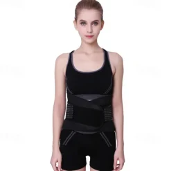 1PC Back Brace for Men and Women - Breathable Waist Lumbar Lower Back Support Belt for Sciatica Herniated Disc Scoliosis Back Pain Relief Heavy lifting with Dual Adjustable Straps