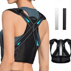 1PC Back Brace Posture Corrector for Women and MenFully Adjustable Back Straightener Posture CorrectorLightweight and Breathable Back Support and Neck Shoulder Clavicle and Back Pain Relief