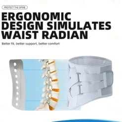 1pc Back Support Brace - Perfect For Women & Men With Herniated Discs & Sciatica