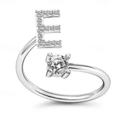 1PC Band Ring For Men's Women's Crystal White Alloy Classic