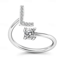 1PC Band Ring For Men's Women's Crystal White Alloy Classic