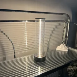 1pc Beside Lamp with Three Levels of Brightness, LED Atmosphere Light, USB Charging Outdoor Table Lamp, Breathing Table Lamp, Creative Portable Atmosphere Night Light for Bedroom