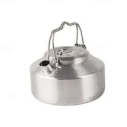 1PC Camping Outdoor 304 Stainless Steel Mini Kettle Portable Compact Teapot for Hiking and Backpacking Durable Lightweight Design with Heat-Resistant Handle Ideal for Boiling Water, Coffee, or Tea