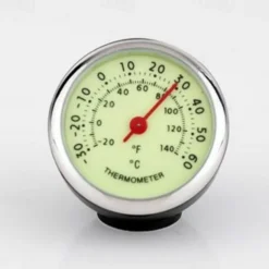 1pc Car Luminous Clock Thermometer Hygrometer Car Decoration Luminous Clock Car Quartz Watch Multi-function Car Interior Decoration