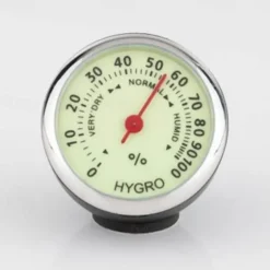 1pc Car Luminous Clock Thermometer Hygrometer Car Decoration Luminous Clock Car Quartz Watch Multi-function Car Interior Decoration