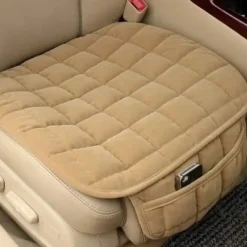 1Pc Car Seat Cushion Non-Slip Rubber Bottom Car Seat Covers With Storage Pockets Comfort Memory Foam Driver Seat Cushion Car Seat Pad Universal