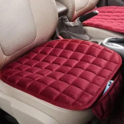 1Pc Car Seat Cushion Non-Slip Rubber Bottom Car Seat Covers With Storage Pockets Comfort Memory Foam Driver Seat Cushion Car Seat Pad Universal