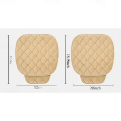 1Pc Car Seat Cushion Non-Slip Rubber Bottom Car Seat Covers With Storage Pockets Comfort Memory Foam Driver Seat Cushion Car Seat Pad Universal