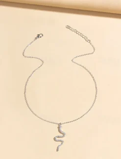 1PC Chain Necklace Long Necklace For Women's Daily Alloy Snake Snake