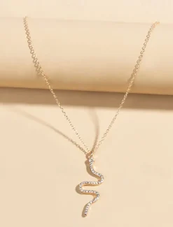 1PC Chain Necklace Long Necklace For Women's Daily Alloy Snake Snake