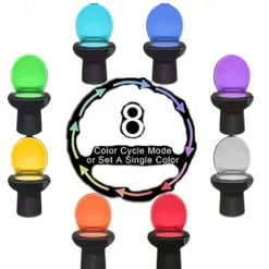 1pc Color Changing LED Toilet Bowl Light with Motion Sensor - Enhance Your Bathroom Experience with Ease Transform Your Bathroom with a Color-Changing LED Toilet Bowl Light - No Batteries Required!