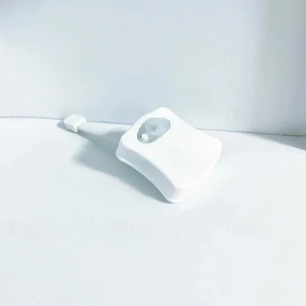 1pc Color Changing LED Toilet Bowl Light with Motion Sensor - Enhance Your Bathroom Experience with Ease Transform Your Bathroom with a Color-Changing LED Toilet Bowl Light - No Batteries Required!