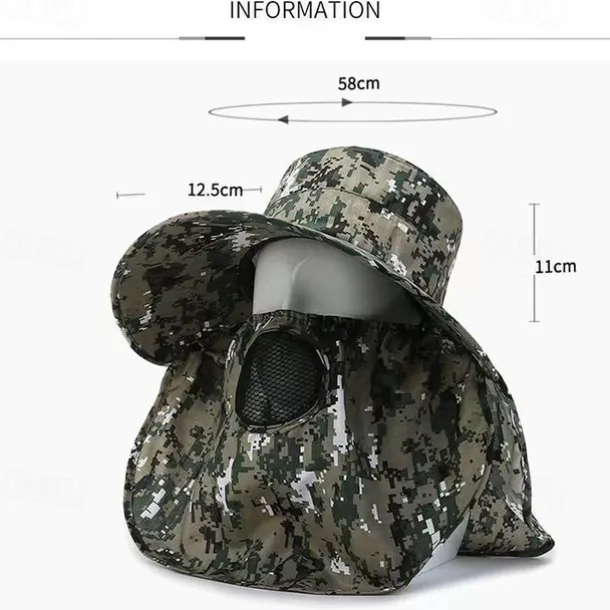 1pc Cooling Sun Hat - Summer Camping & Hiking Hat - Evaporative Cooling Technology & Breathable Mesh