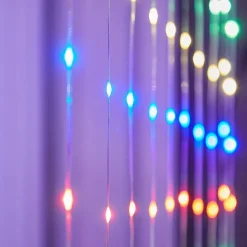 1pc Curtain Lights 300 LED Curtain Fairy Lights with Remote 8 Modes 9.8 9.8 Ft Curtain String Lights Waterproof USB Plug In Copper Wire Lights For Bedroom Window Chrismas Wedding Party