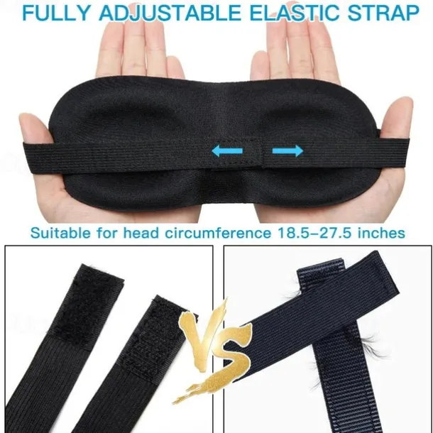 1pc 3D Sleep Mask Blindfold Sleeping Aid Soft Memory Foam Eye Mask For Sleeping Travel Blockout Light Eye Cover