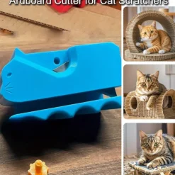 1pc DIY Cat Scratch Board Cutter Tool - Manual Cardboard Cutting Device with Sharp Edge Creation for Scratch Boards, Boxes, Gift Decorations - Safe for Cats, Easy-to-Use Household Crafting Tool