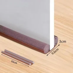 1pc Door Draft Stopper 36.6 Inch Under Door Draft Noise Blocker Black Gap Stoppers Entry Door Draft Guard For Bottom Of Doors Adjustable Twin Door Draft
