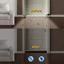 1pc Door Draft Stopper 36.6 Inch Under Door Draft Noise Blocker Black Gap Stoppers Entry Door Draft Guard For Bottom Of Doors Adjustable Twin Door Draft