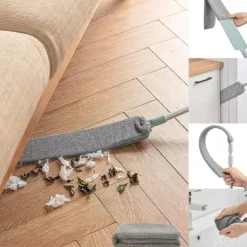 1pc Dust Cleaner, Microfiber Duster, Retractable Gap Dust Cleaning Artifact, Long Handle Microfiber Brush