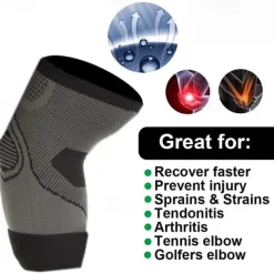 1PC Elbow Brace For Tendonitis And Tennis Elbow, Elbow Compression Sleeve, Tennis Elbow Brace For Women And Men, Adjustable Strap For Tennis Elbow, Weightlifting, Workouts, During Fitness Activity
