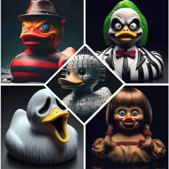 1pc Evil Scary Duck Resin Collection For Party Tables, Home Decor, Indoor and Outdoor