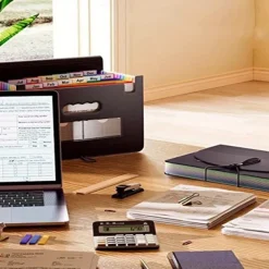 1pc Expanding File Folder 13/25 Pockets Accordian File Organizer Portable Expandable Plastic Filing Box Accordion Bill/Paper/Document/Receipt Organizer Folders (A4/Letter Size), Back to School Gift