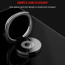 2PC Fashion Finger Phone Holder Ring 360 Rotating Phone Finger Grip Support Luxury Phone Holder Stand