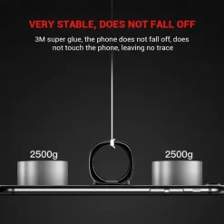 2PC Fashion Finger Phone Holder Ring 360 Rotating Phone Finger Grip Support Luxury Phone Holder Stand