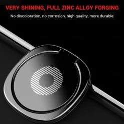 2PC Fashion Finger Phone Holder Ring 360 Rotating Phone Finger Grip Support Luxury Phone Holder Stand