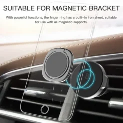 2PC Fashion Finger Phone Holder Ring 360 Rotating Phone Finger Grip Support Luxury Phone Holder Stand