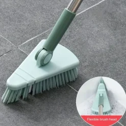 1pc Floor Scrub Brush Shower Scrubber Cleaning Bath Tub And Tile Scrubber Brush Long Handle Detachable Stiff Bristles For Cleaning Shower Bathroom Kitchen Balcony Wall 37.4” Length