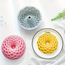 1pc Flower Bloom Shape Cake Baking Pan, Silicone 3D Modeling Suitable For DIY Baking Cake, Chocolate, Ice-cream, Fudge Jelly And Other Production, Baking Tools, Kitchen Gadgets Supplies