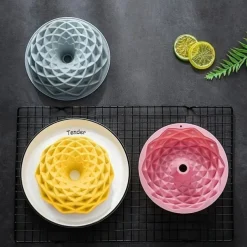 1pc Flower Bloom Shape Cake Baking Pan, Silicone 3D Modeling Suitable For DIY Baking Cake, Chocolate, Ice-cream, Fudge Jelly And Other Production, Baking Tools, Kitchen Gadgets Supplies