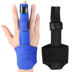 1PC Full Trigger Finger Splint - Hand and Wrist Brace Support - Adjustable Locking Straightener - Straightening Immobilizer Treatment For Sprains Pain Relief Mallet Injury Arthritis Tendonitis