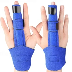 1PC Full Trigger Finger Splint - Hand and Wrist Brace Support - Adjustable Locking Straightener - Straightening Immobilizer Treatment For Sprains Pain Relief Mallet Injury Arthritis Tendonitis