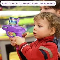 2pc Fun Foam Disc Blaster - Handheld Shooter with Soft Foam Discs for Indoor and Outdoor Play - Perfect Birthday Gift or School Class Prize for Boys and Girls