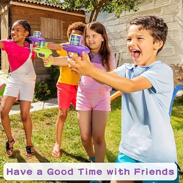 2pc Fun Foam Disc Blaster - Handheld Shooter with Soft Foam Discs for Indoor and Outdoor Play - Perfect Birthday Gift or School Class Prize for Boys and Girls