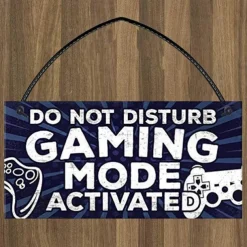1pc Game Wall Hanging, Game Pattern Plaque Sign Wll Decor Accessories, For Pet Shop Cafe Room Decor Household Items 4''x8'' (10cmx20cm)
